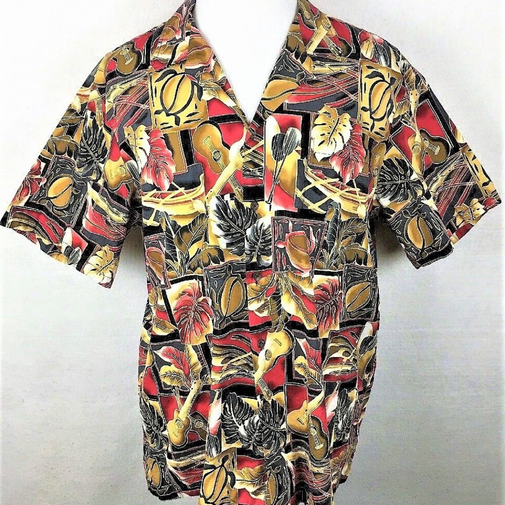 RJC Multi-Color Casual Hawaiian Camp Shirt